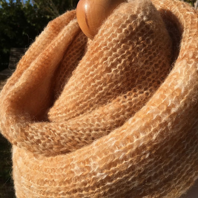 Snood laine alpaga hené