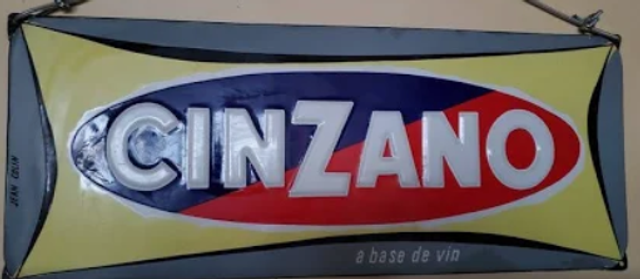 plaque émaillée CINZANO