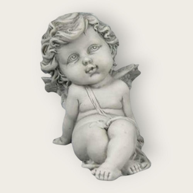 Statuette ange assis