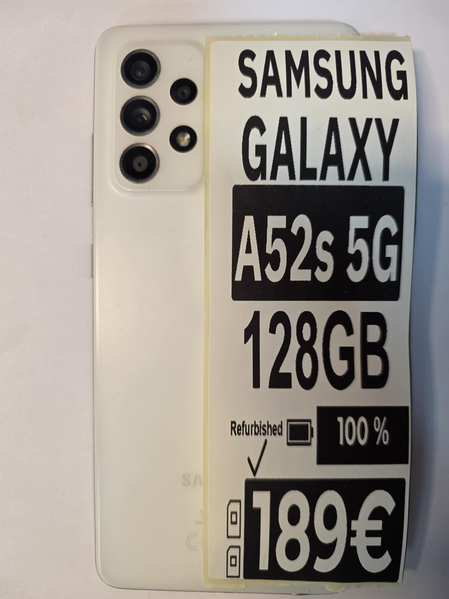 📱 Samsung Galaxy – A52s 5G – 128GB – Weiß