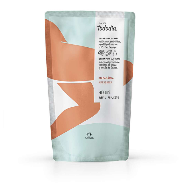 Refil Creme Nutritivo Desodorante para o Corpo Macadâmia Tododia - 400ml