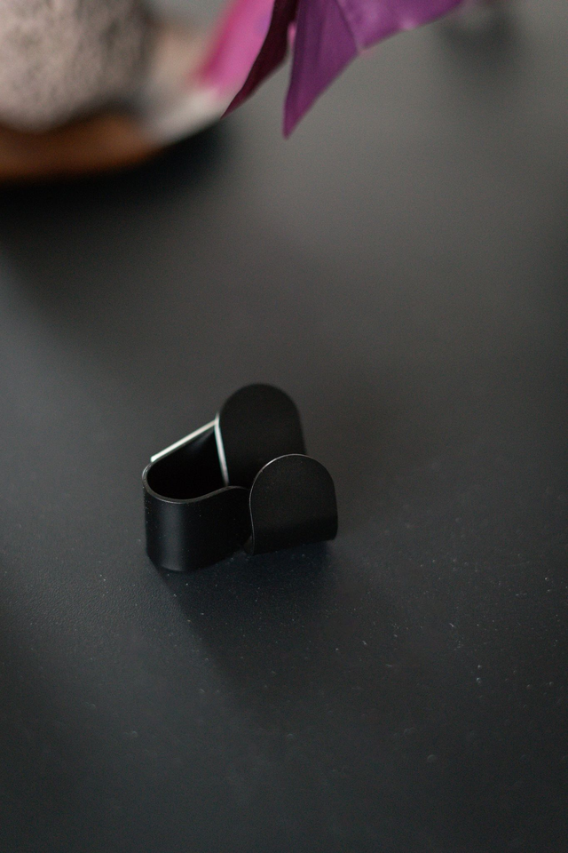 Support pour calendrier patères adhésives murales noires