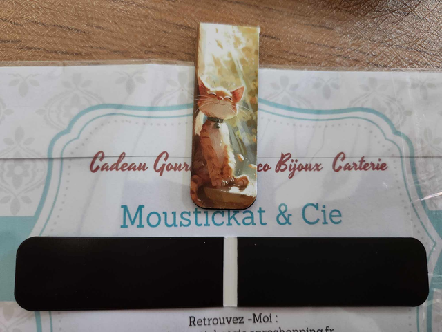 Marque-page magnétique" chat "  