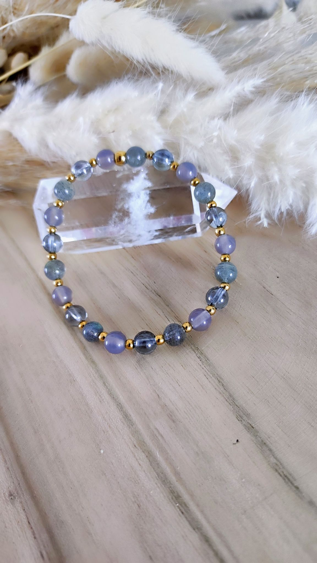 Bracelet "Stabilité" Agate et Labradorite