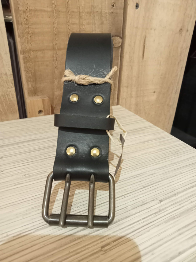 Ceinture unisexe - Double ardillon - Taille 42 