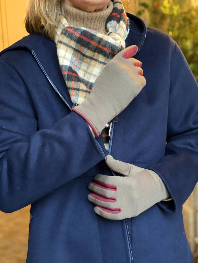 LE TISSIER Taupe / Bordeaux