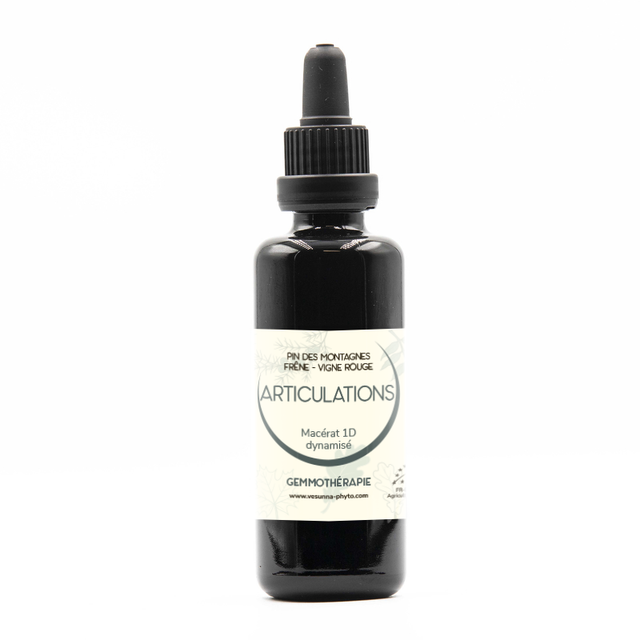 Articulation Macérat de bourgeons:frêne, du pin et de la vigne rouge bio 50 ml  /Vesunna 