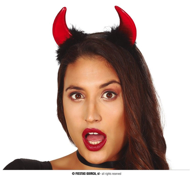 DIADEMA CORNA ROSSE DIAVOLA