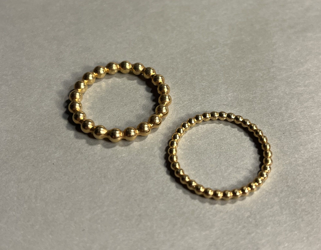 Ring DOTS dick goldplattiert