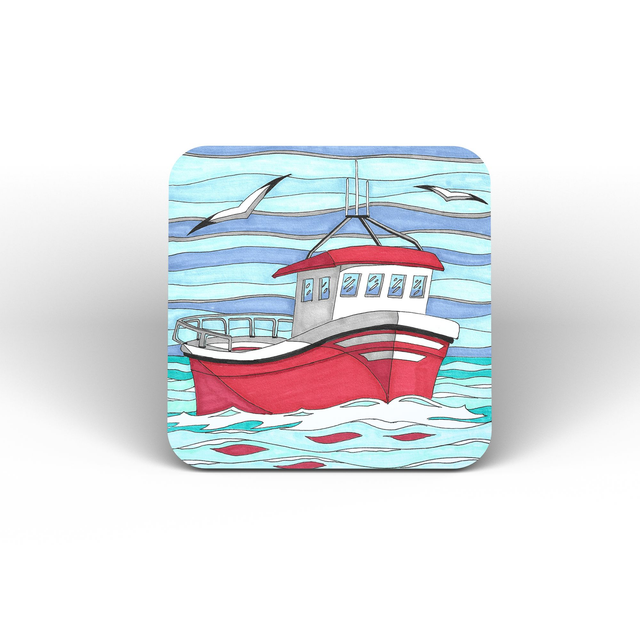 Red boat - Coaster 