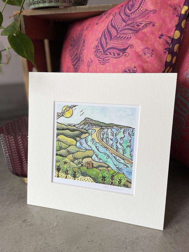 Fine Art Print - St Catherine's Chapel &amp; The Fleet