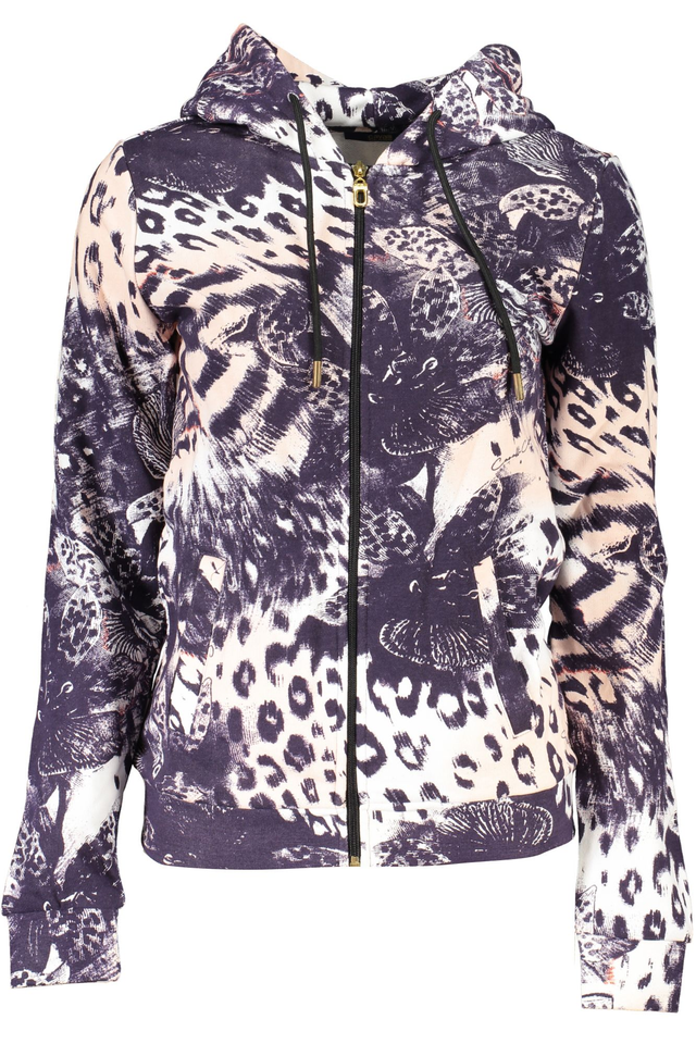 CAVALLI CLASS FELPA CON ZIP DONNA ROSA