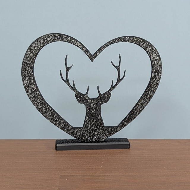 Shadow Shape - Stag Head Heart