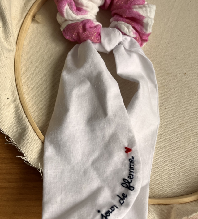 Foulchie Jour de flemme blanc/rose