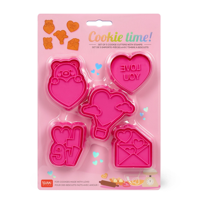 Set di 5 Formine per Biscotti - Cookie Time!