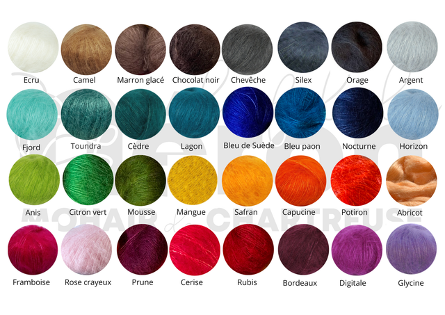 Tour cou Charmant Som tricoté à la main