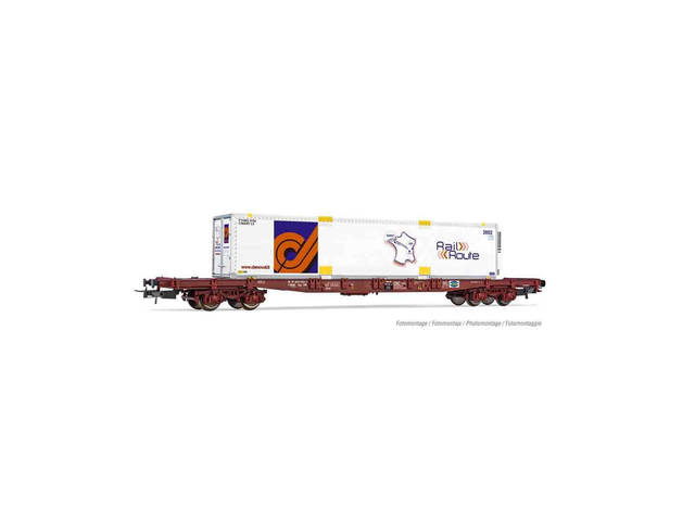  wagon porte-container &#039;Rail Route&#039; HJ6243 H0