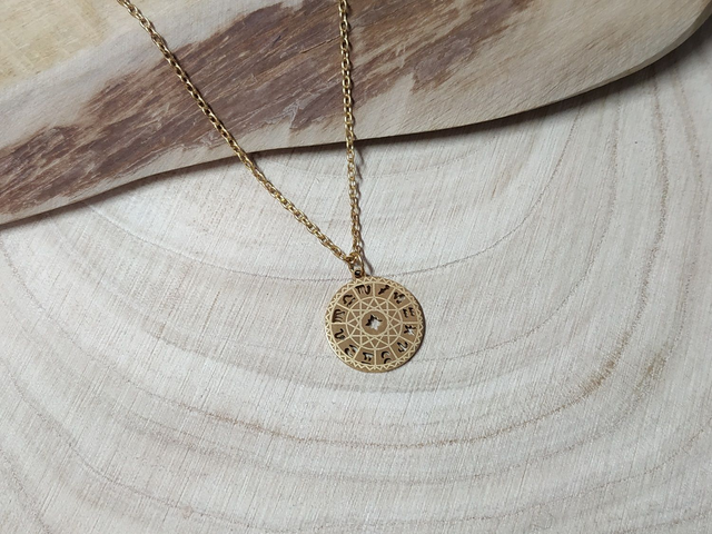 Collier constellation - signe du zodiaque doré