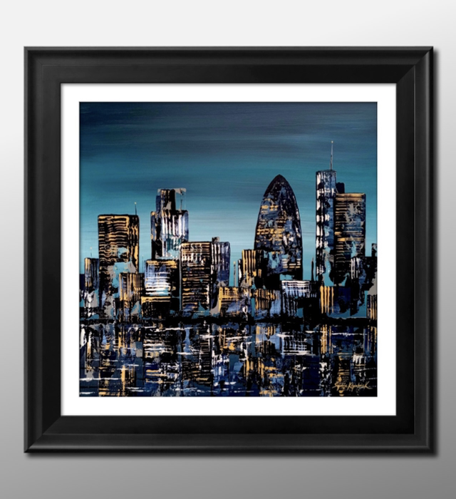 ‘Teal Towers’ Original Painting