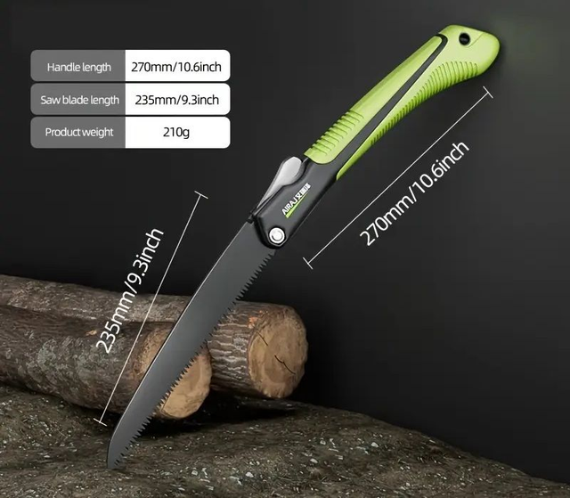  Scie à main en métal durable pour le travail du bois et la coupe d&#039;arbres