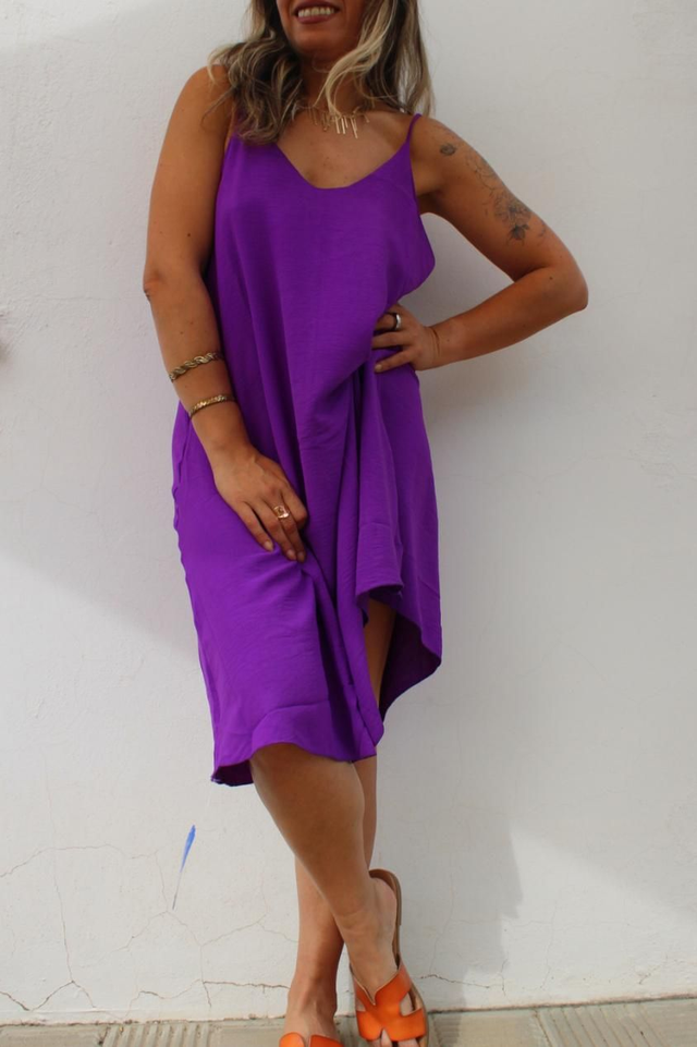 Vestido Corto Low Morado