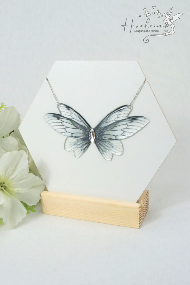 Black fairy necklace