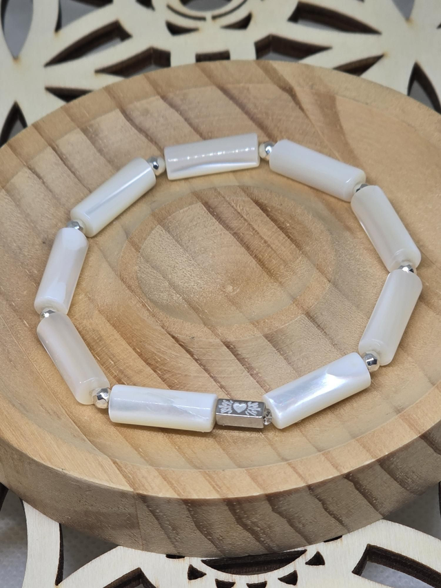 Bracelet Nacre tube 1,5 cm