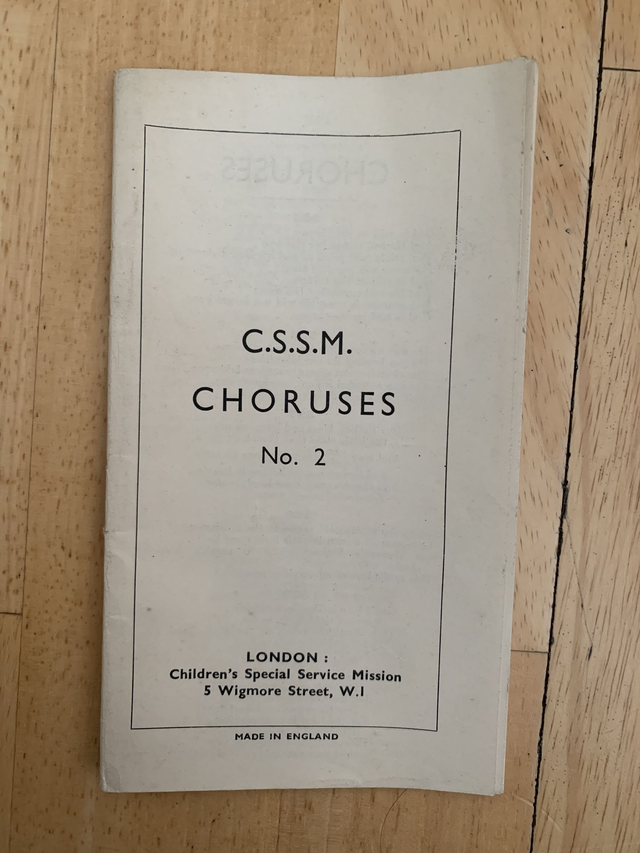 Childrens Special Service Mission Choruses CSSM no 2 Vintage Paperback Book