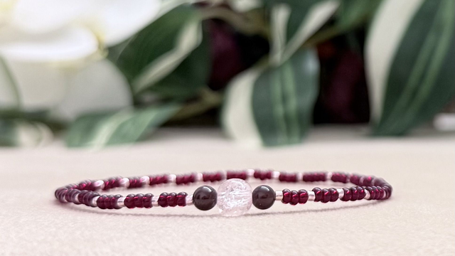 Bracelet | Grenat - Trio 1