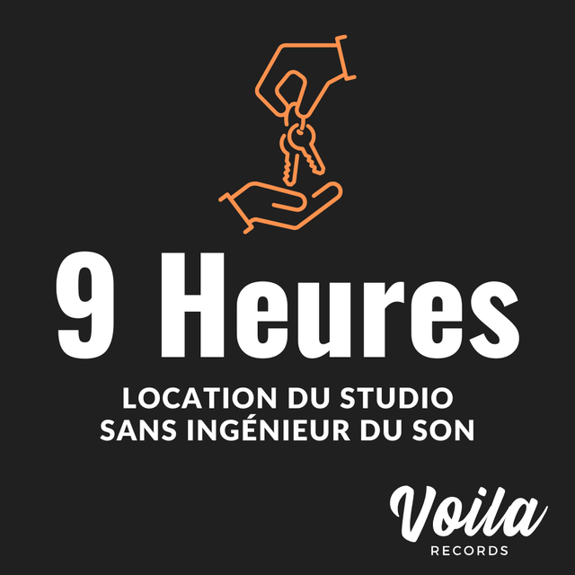 Location studio sans ingénieur du son - 9h