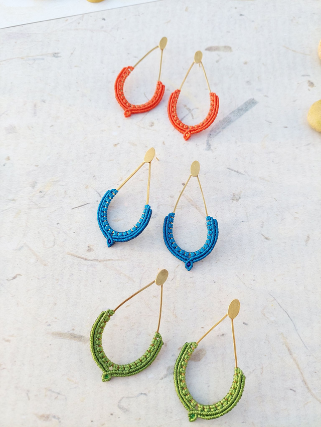 Boucles d'oreille Douce Pétale longue