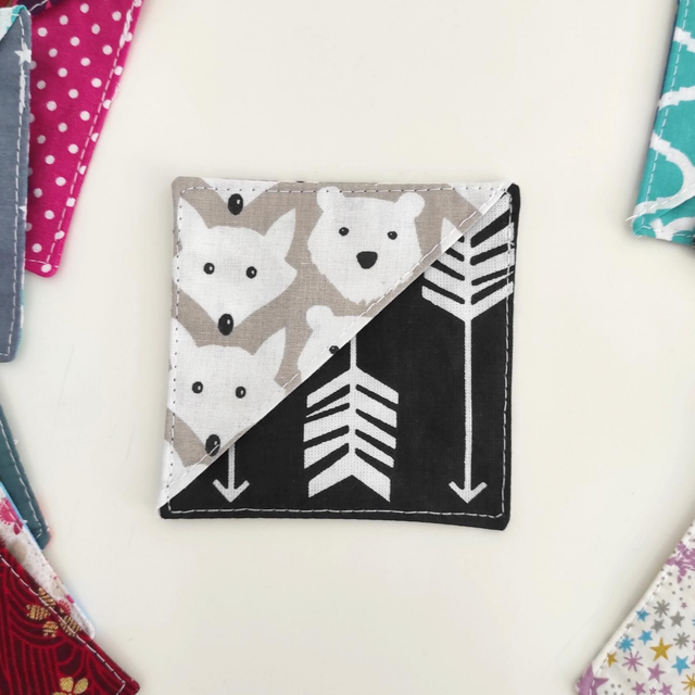 Marque page en coton - flèches 