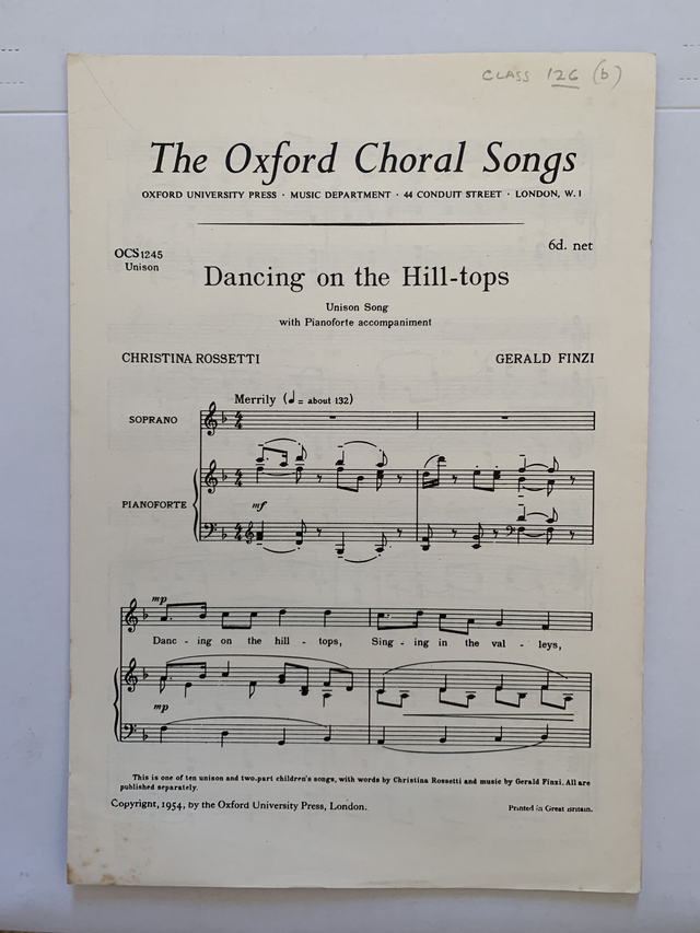 Dancing on the Hill Tops Unison Sheet Music Oxford Choral Songs