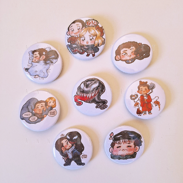 MRVL | Various Venom Button Badges