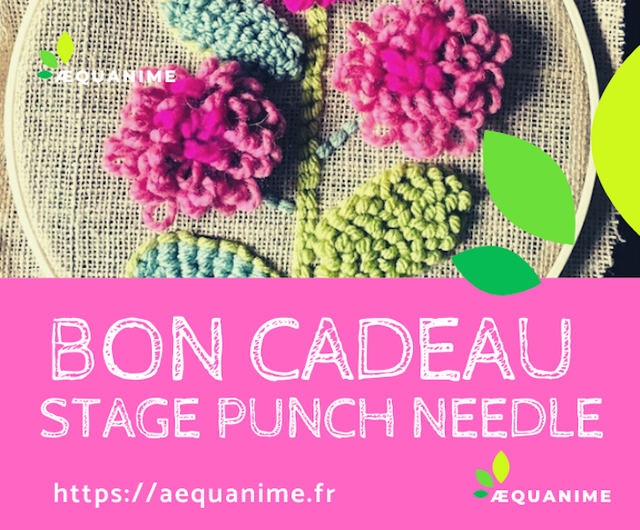 Bon cadeau pour 1 stage punch needle