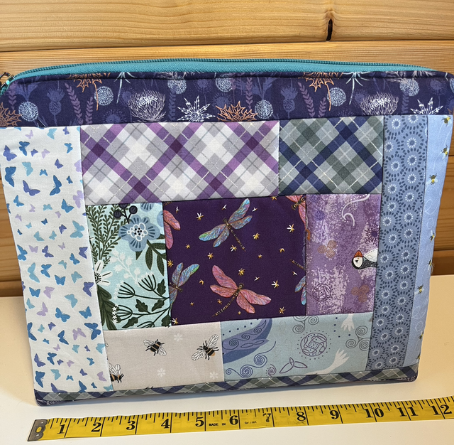 Patchwork padded iPad case 