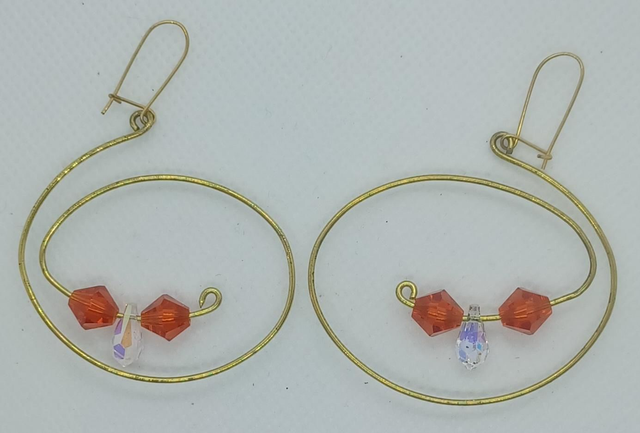 Boucles d'oreilles "Cristal" 