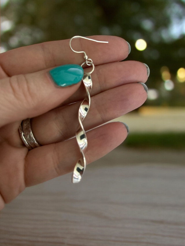 Flat Twisted Earrings