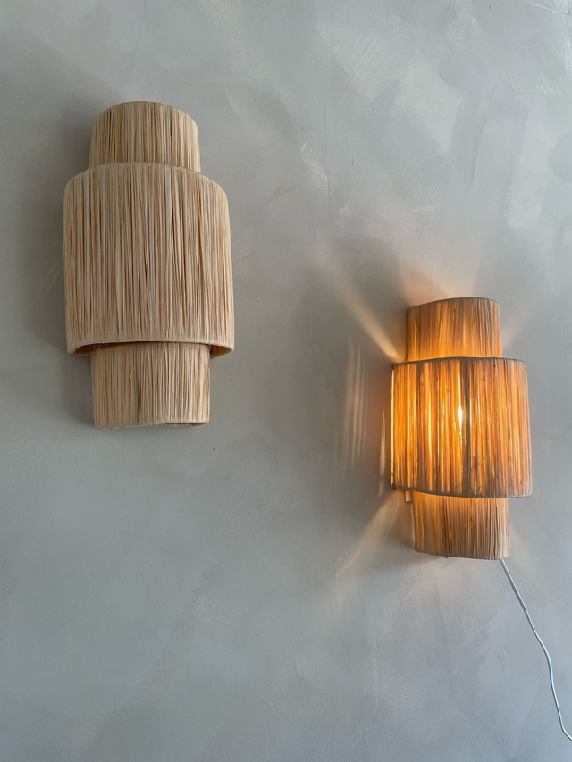 Wandlamp Raffia