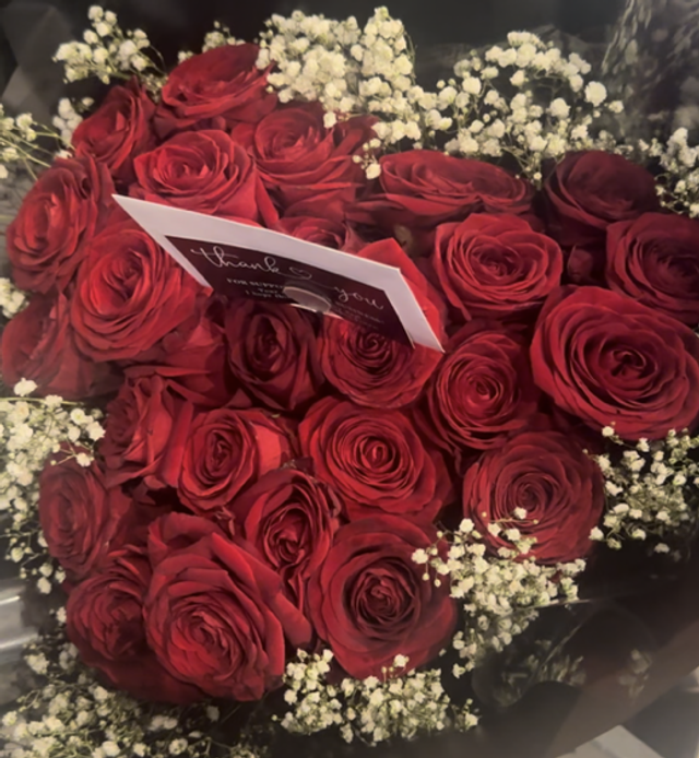 Fresh Flower Heart Bouquet