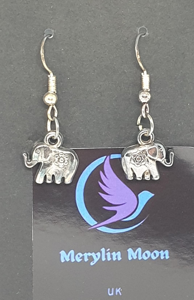 Small Elephant Earrings 