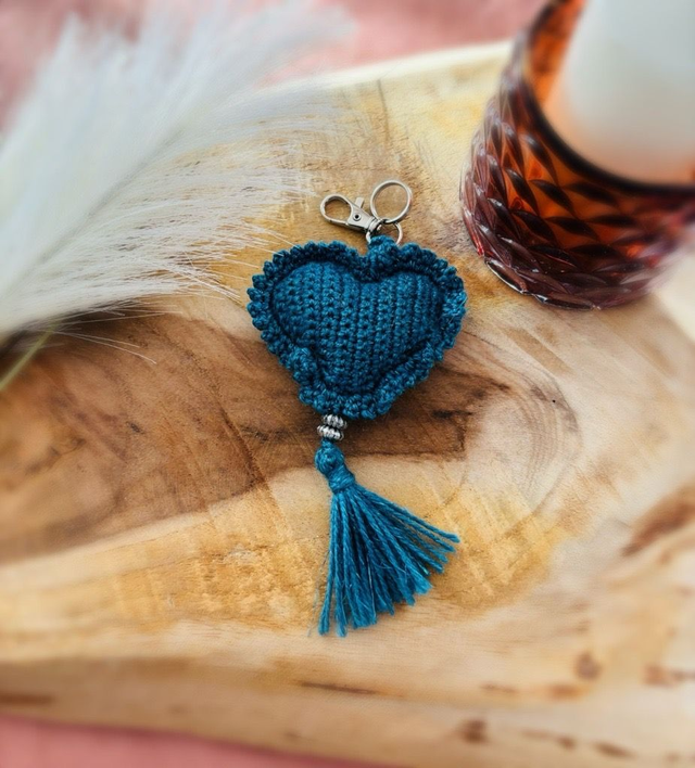 Porte-clé - COEUR MYRTILLE