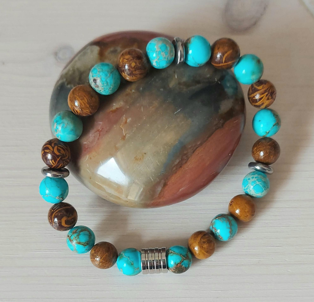 Jaspe Impérial Turquoise et Jaspe Dragon