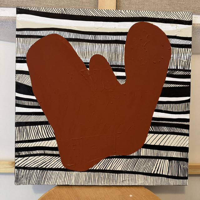 Peinture sur châssis entoilé 