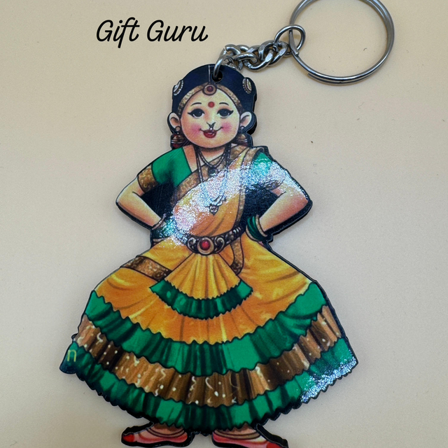 Bharatanatyam Doll Keychain – Perfect for Arangetram & Student Gifts