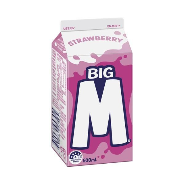 Big M Strawberry Flavoured Milk 600ml