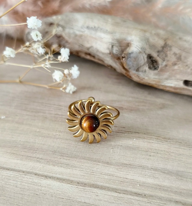 Bague Soleil Oeil de tigre