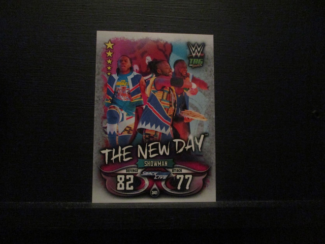 The New Day - Tag Teams Slam Attax Live Original Trading Card #341