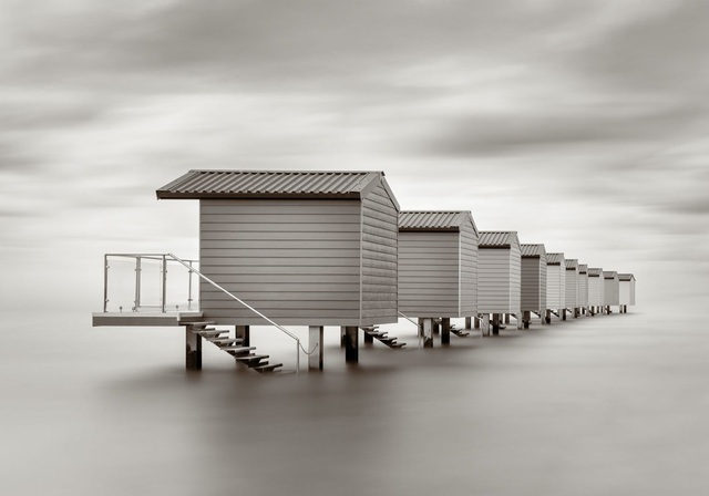The Beach Huts - Monochrome