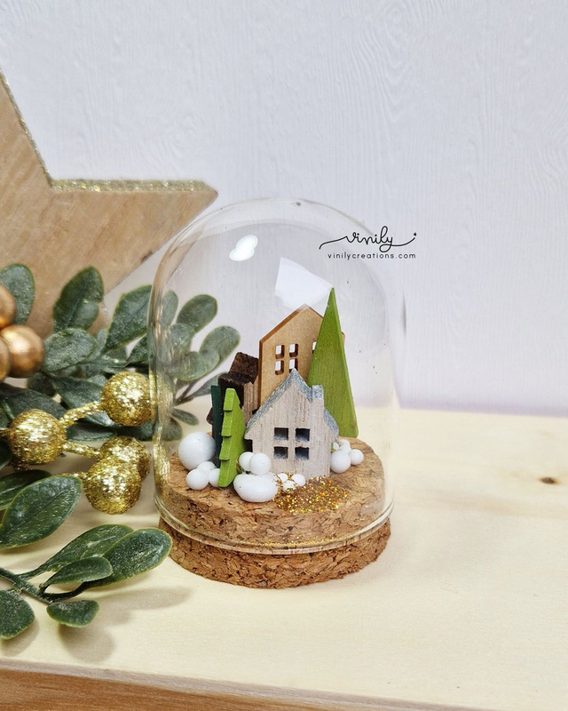 Cloche en verre Noël